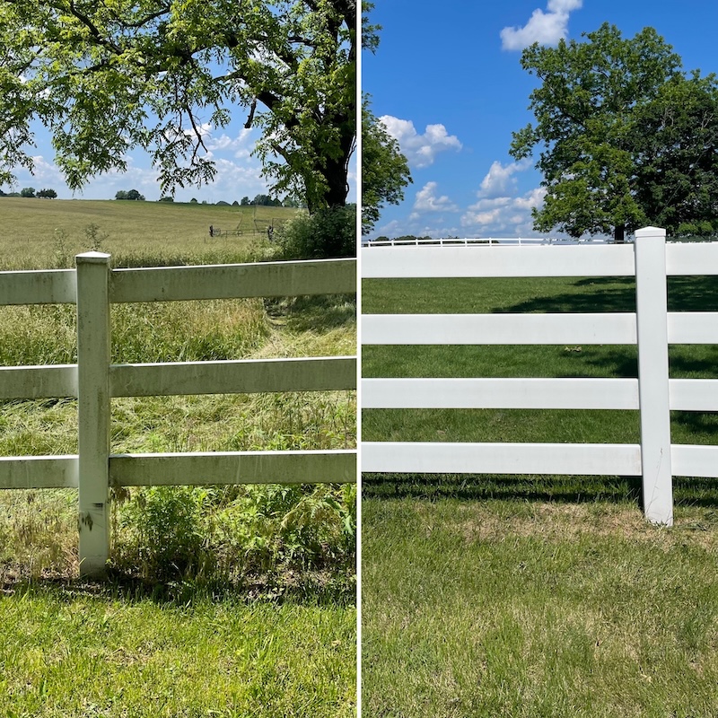 Deck and fence power washing