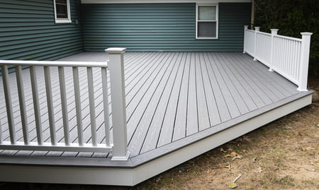 Vinyl composite deck
